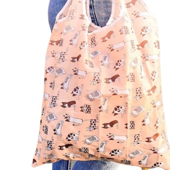 Cartoon Cat Reusable Shopping Tote - Picture 7 of 7